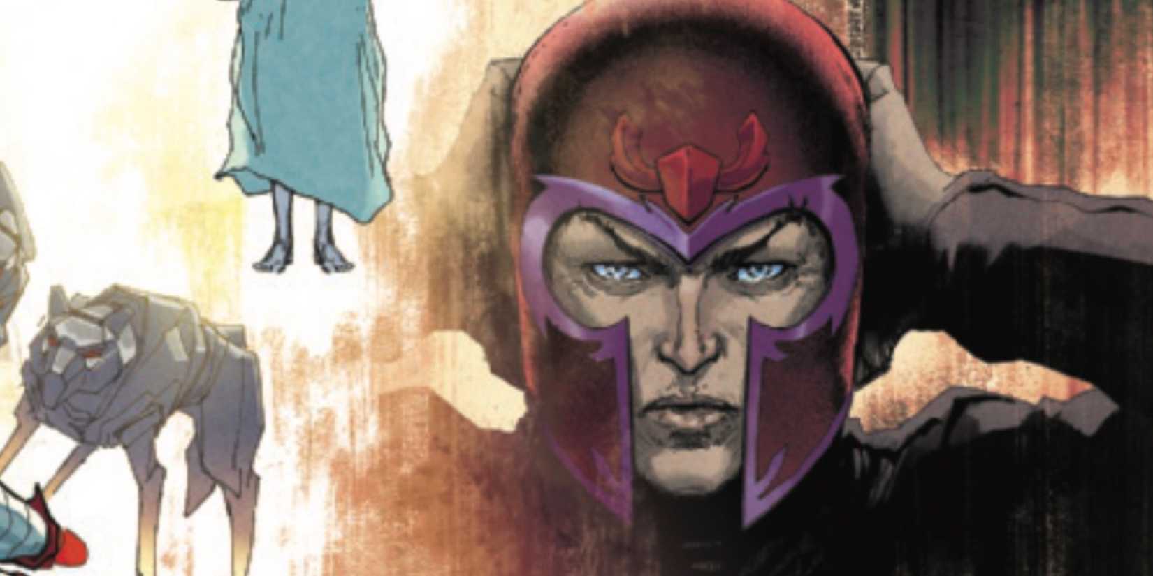Uncanny X-Men #5 by Simone and Marquez - Professor X wearing Magneto’s helmet