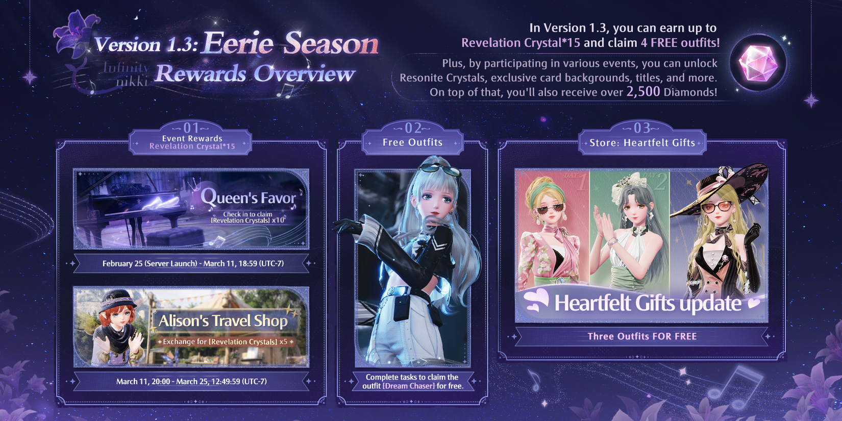 Eerie Season Rewards from Infinity Nikki