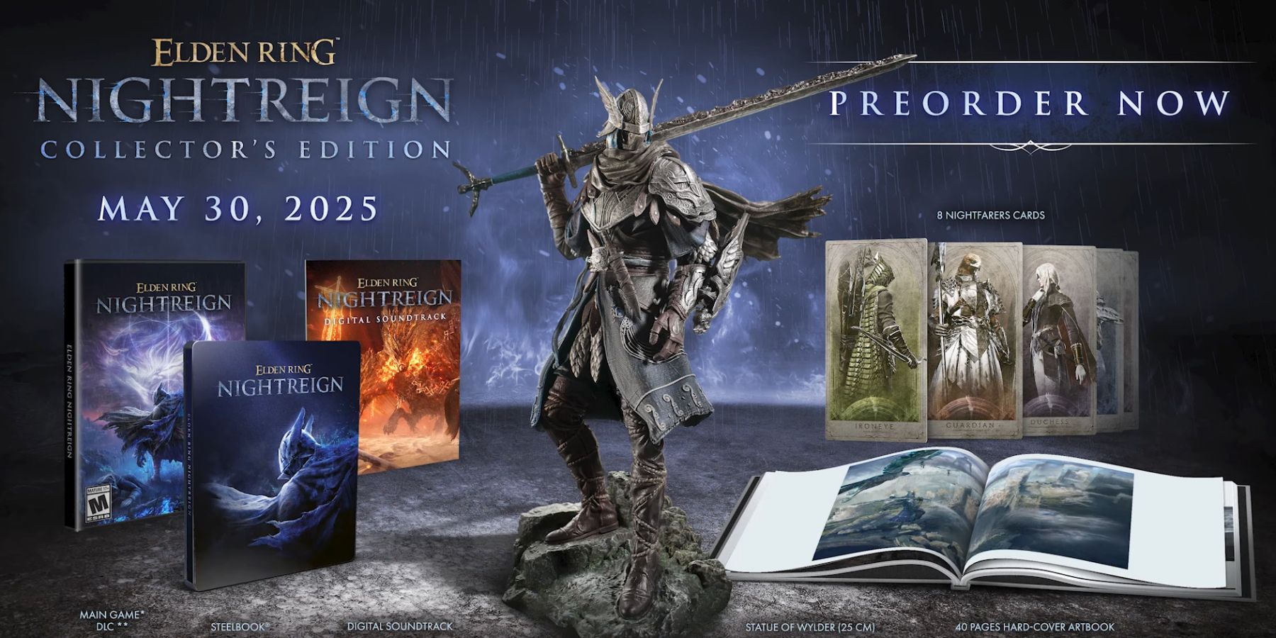 Infographic for Elden Ring Nightreign&rsquo;s Collector&rsquo;s Edition.