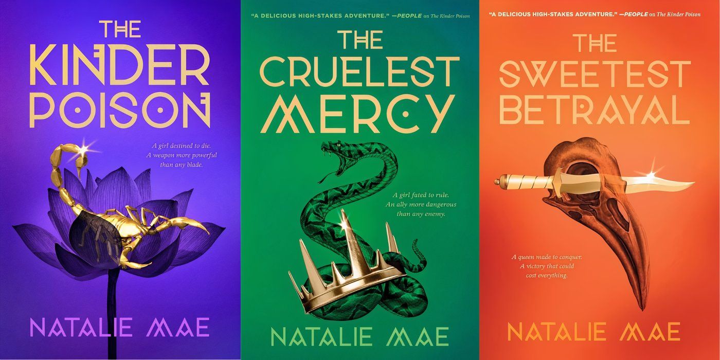 The Kinder Poison Trilogy by Natalie Mae book covers