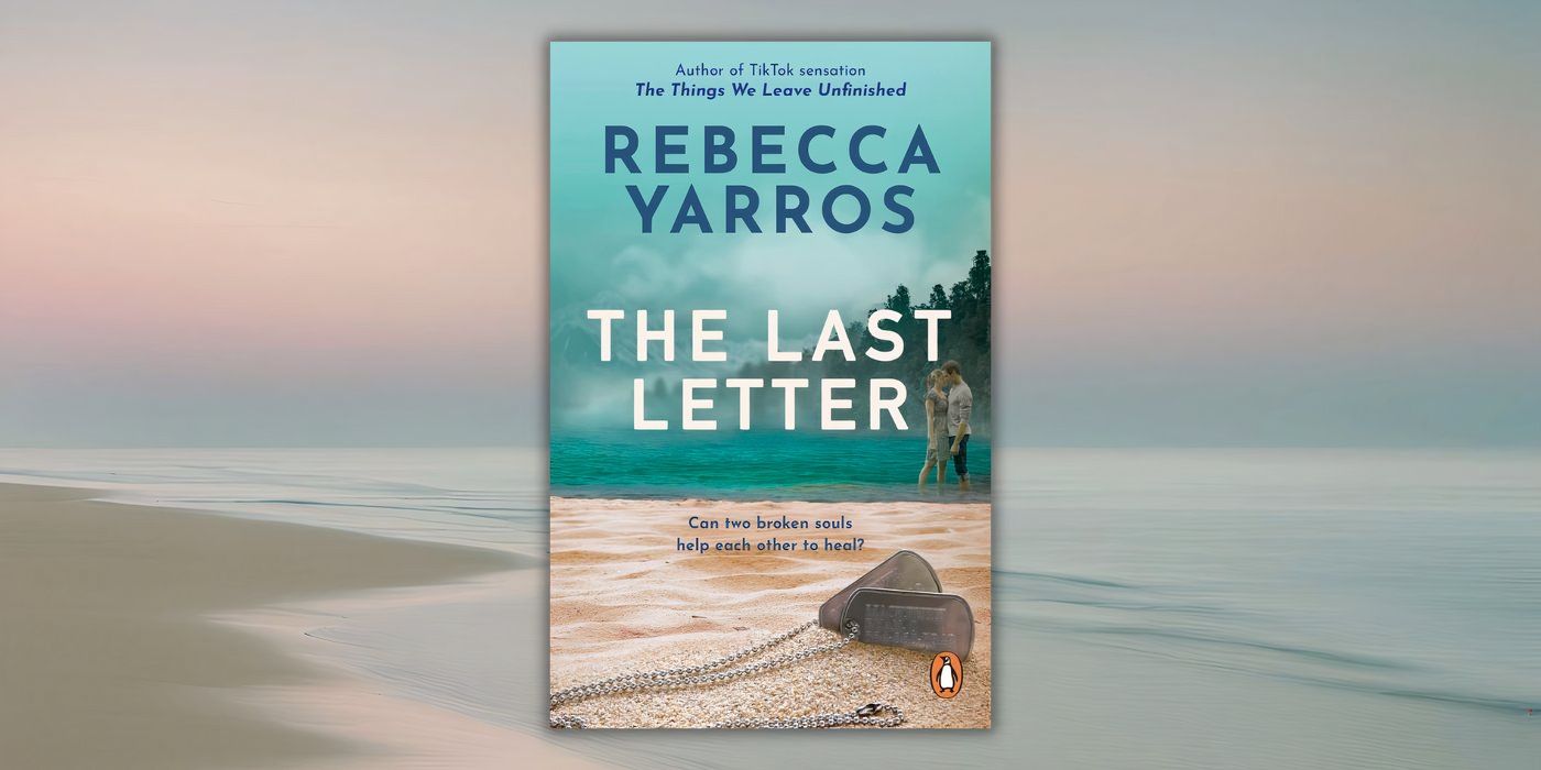 The Last Letter by Rebecca Yarros book cover beach background