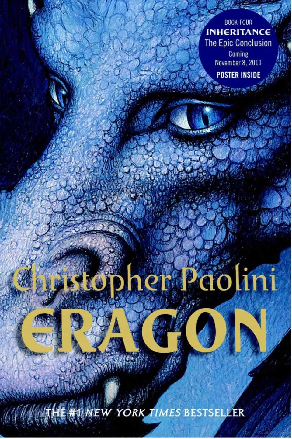 Eragon Christopher Paolini Book Cover