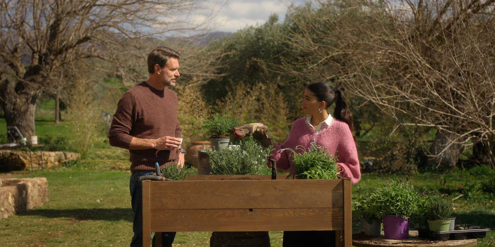 Eric and Olivia garden in La Dolce Villa