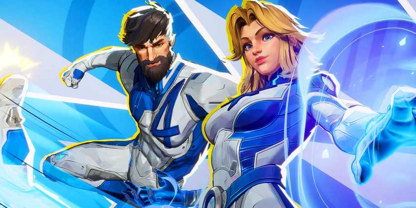 Mr. Fantastic and Sue Storm from Marvel Rivals.
