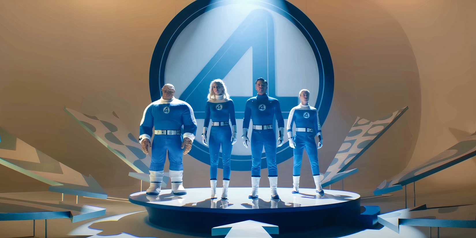 The Fantastic Four stood together in The Fantastic Four: First Steps (2025)