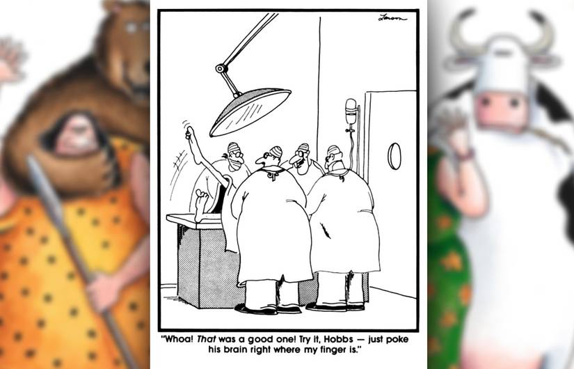 far side poke his brain comic