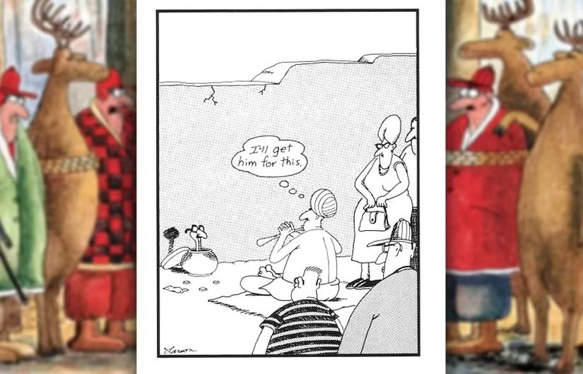 far side snake charmer comic