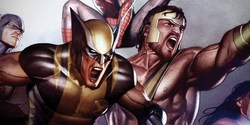 Wolverine and Hercules fighting along side each other