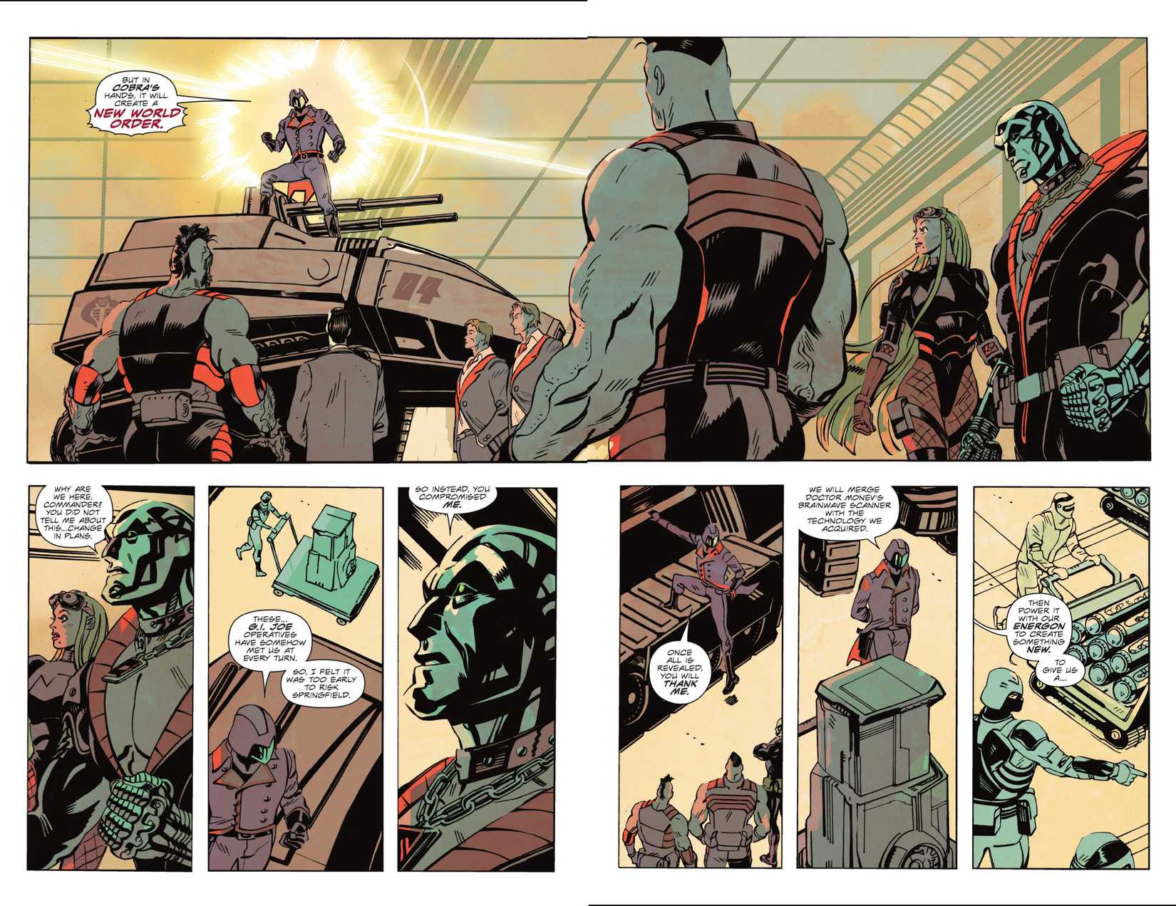 G.I. Joe #4 Cobra Commander explains his plan