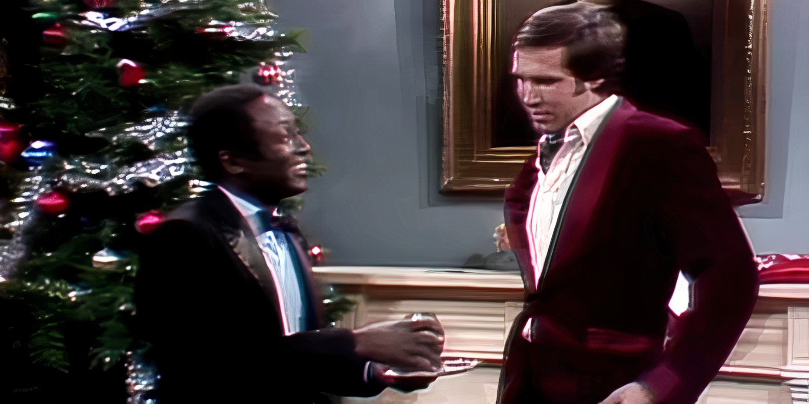 Garrett Morris and Chevy Chase in Saturday Night Live