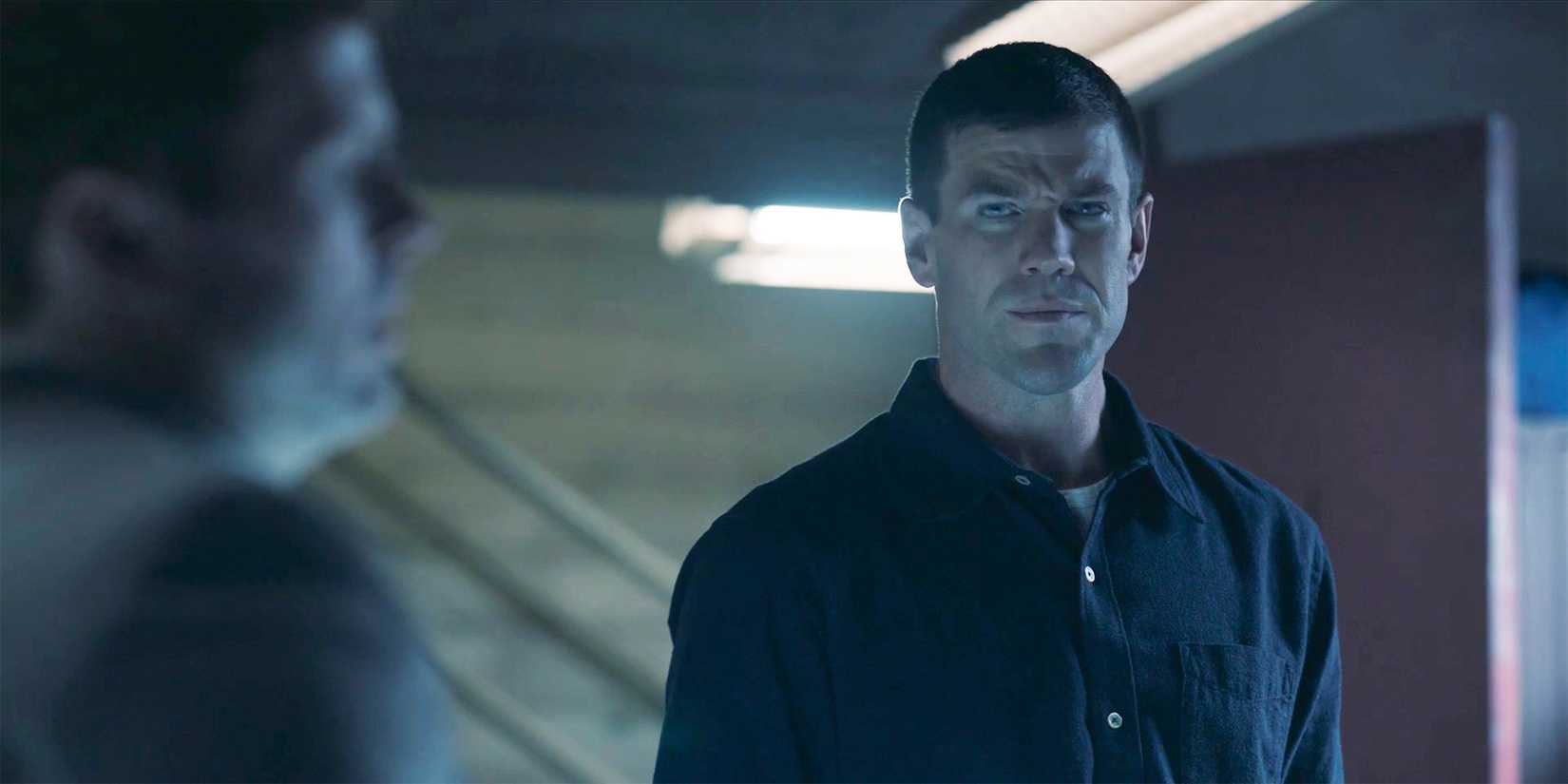 Gibbs with a sour look on his face in NCIS Origins