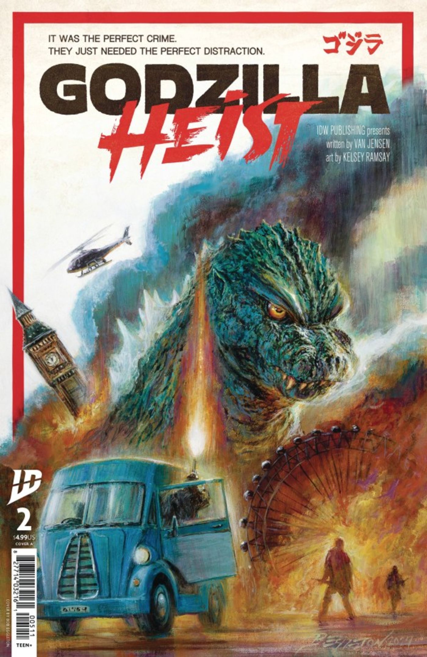 Godzilla Heist #2 Big Ben Image Cover