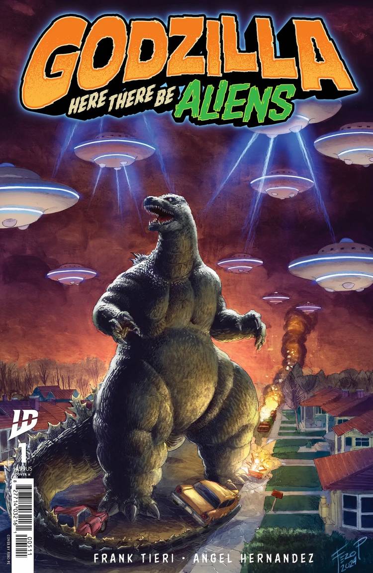 Godzilla Here There Be Aliens Cover 1
