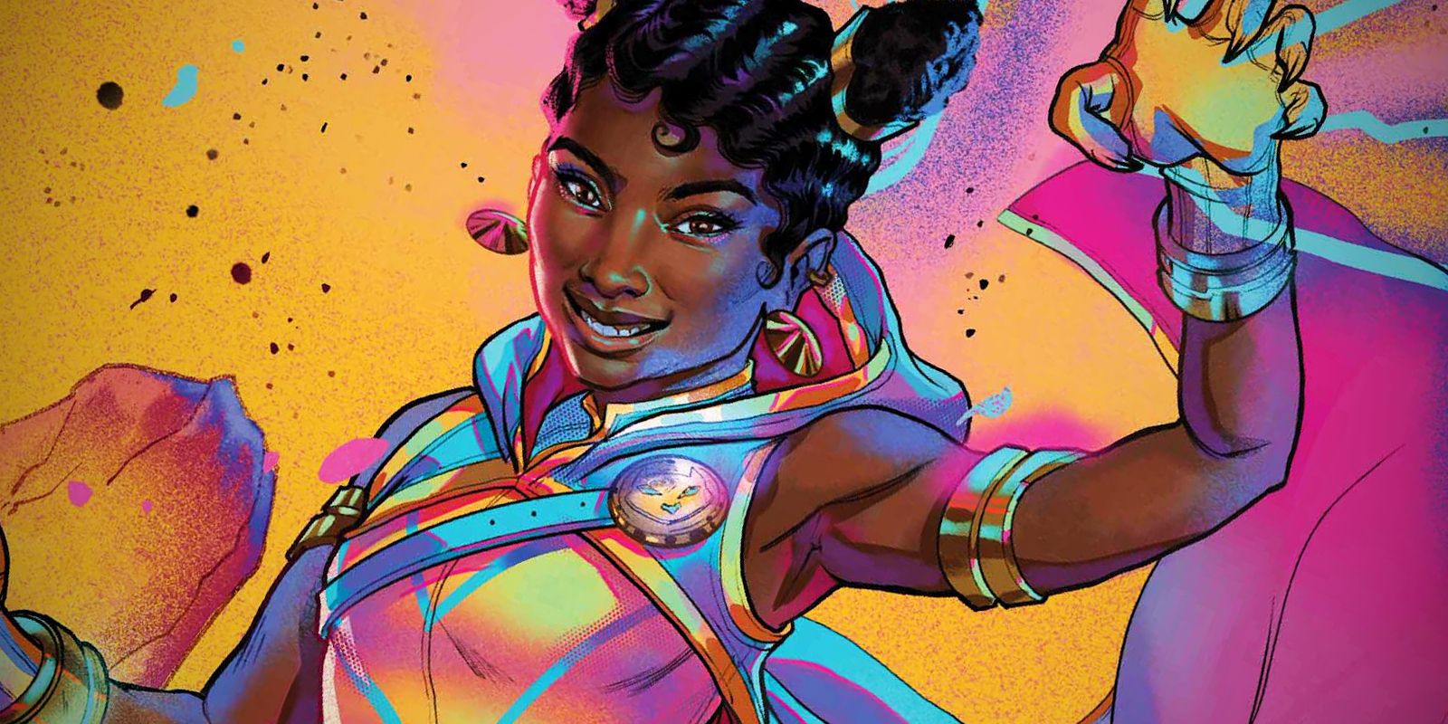 Gold Tiger Smiles in Marvel New Champions Comic Art-1