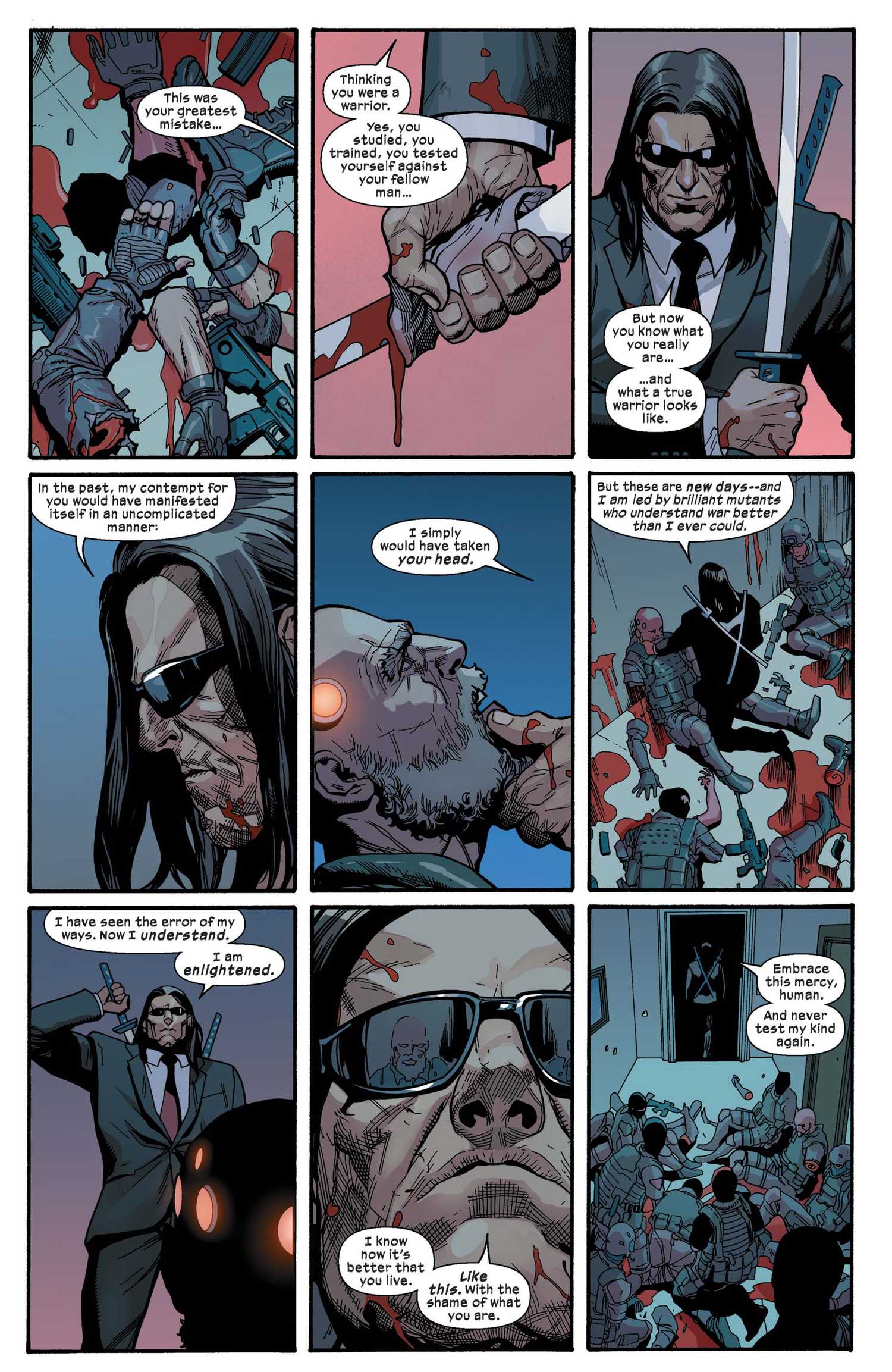 Gorgon spares anti-mutant soldiers in X-Men (2019) #4
