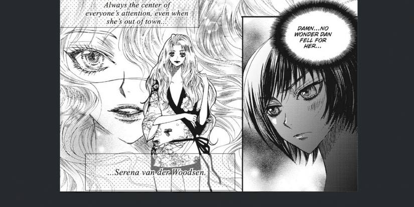 Gossip Girl Manga Panel featuring Serena van der Woodsen 