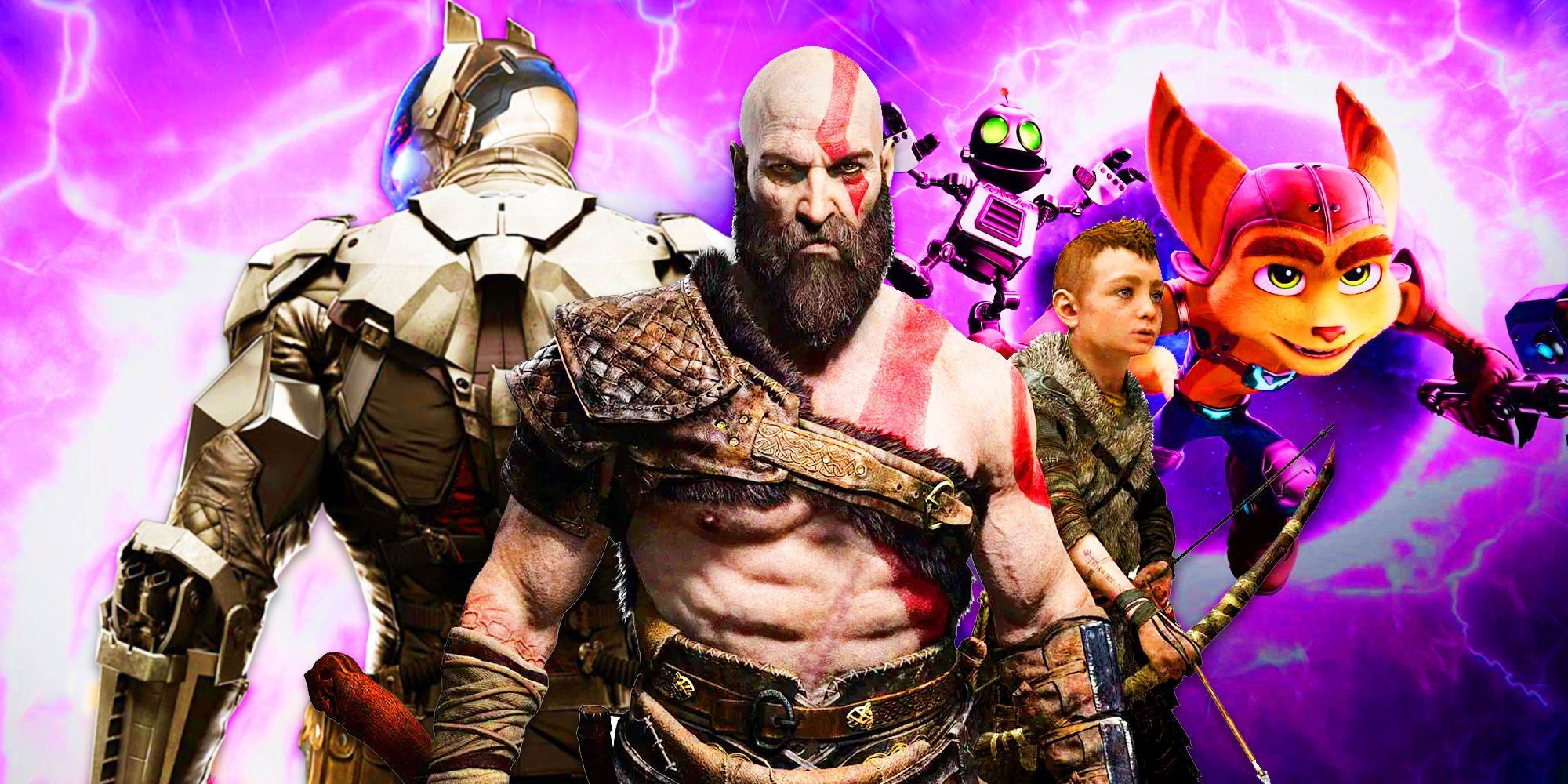 GoW Ragnarok, Arkham Knight, & Ratchet and Clank Rift Apart