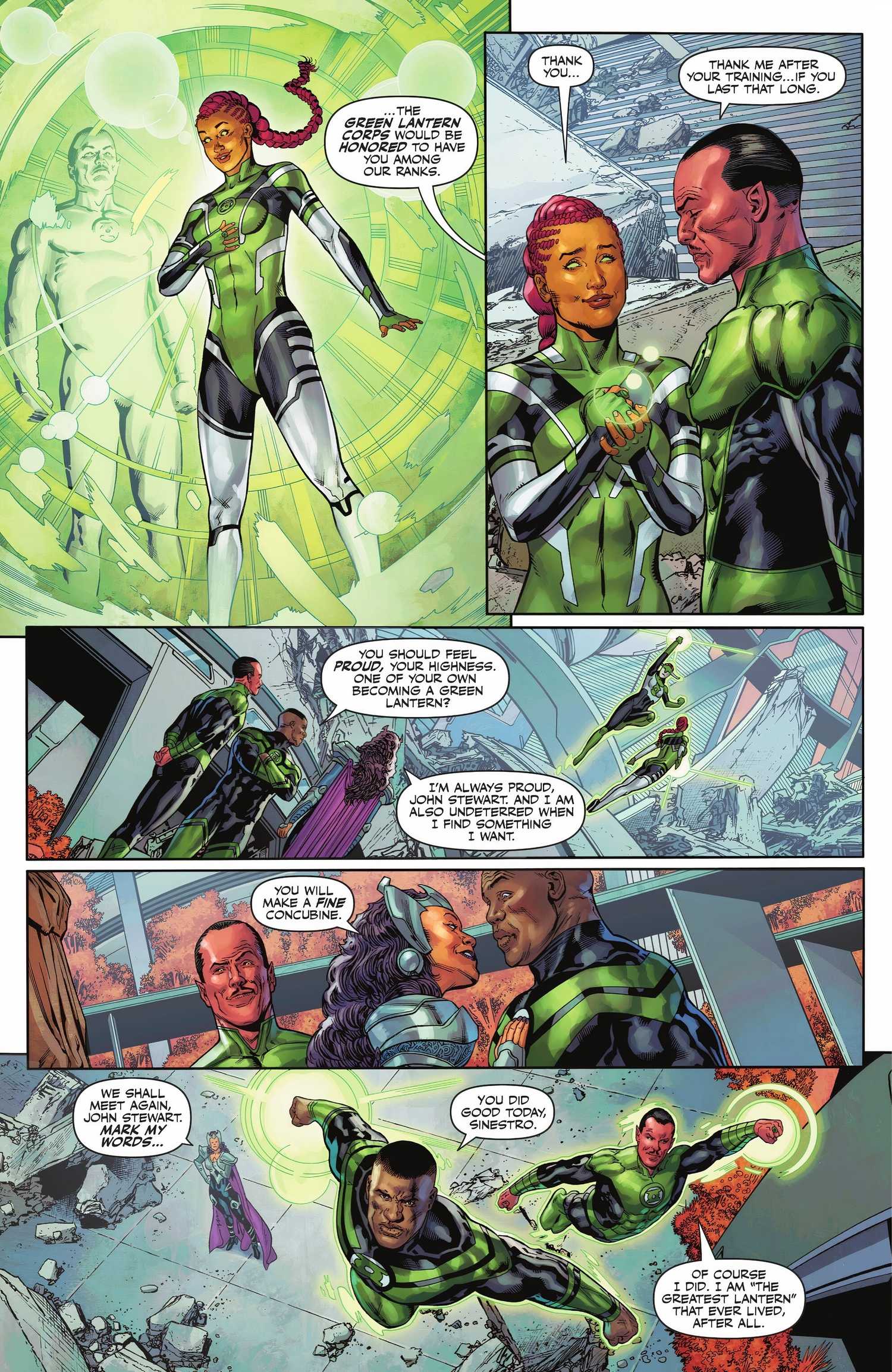Sinestro recruits a new Green Lantern
