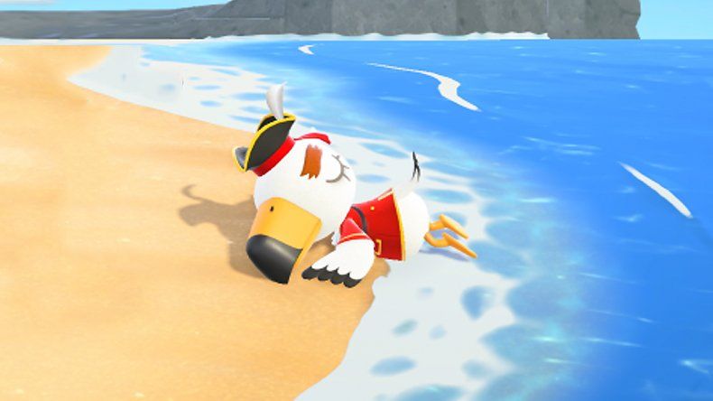 gulivarr-laying-on-the-beach-in-animal-crossing-new-horizons Animal Crossing Fan Theory finalmente descobre por que Gulliver e Gulivararr continuam lavando a costa