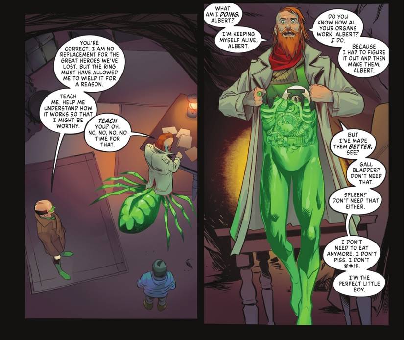 Guy Gardner Is Keeping Himself Alive Through His Lantern Ring