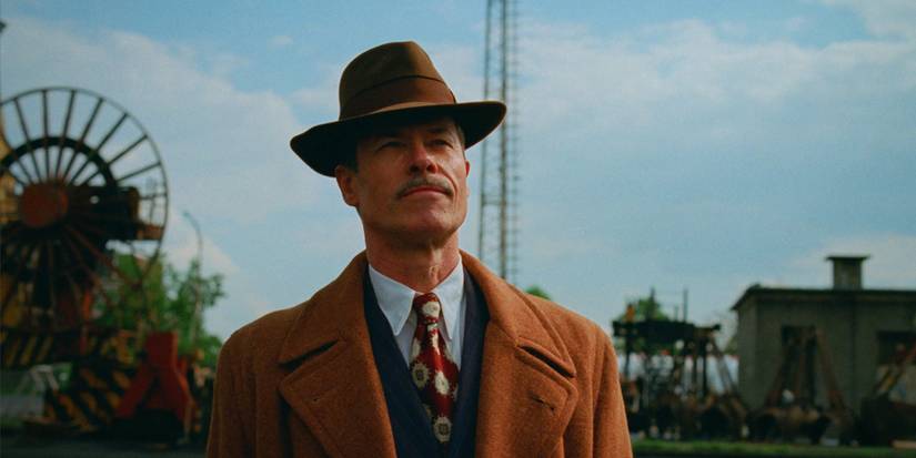 Guy Pearce as Van Buren in The Brutalist