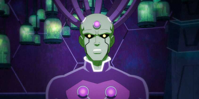 Brainiac in Harley Quinn Season 5 Ep 6 looking troubled
