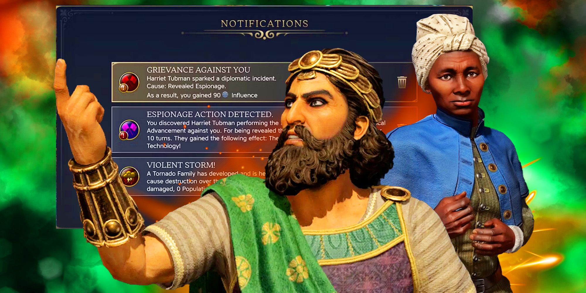 Harriet and Xerxes from Civilization 7