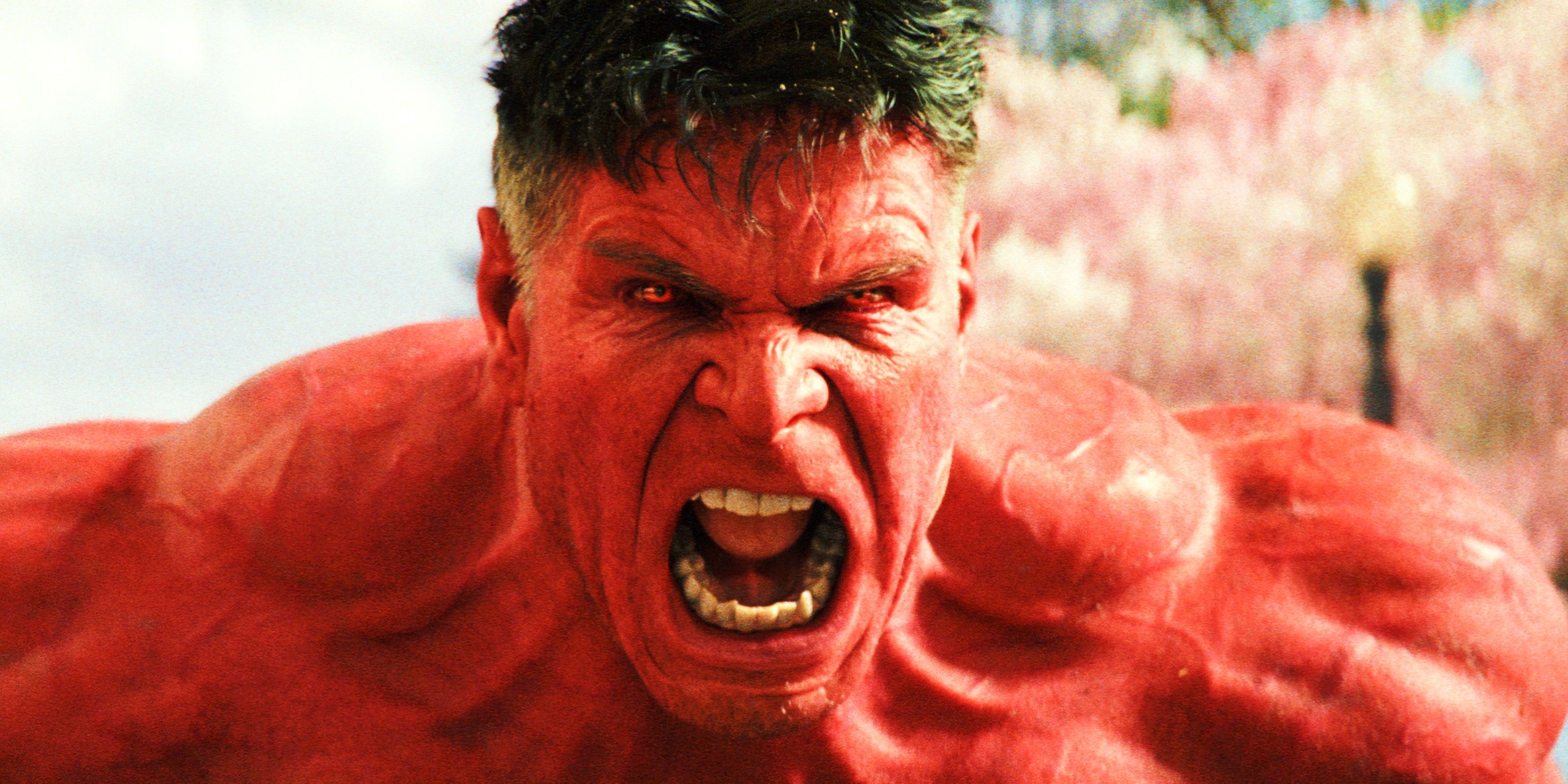 Harrison Ford as Red Hulk screaming at Captain America Brave New World