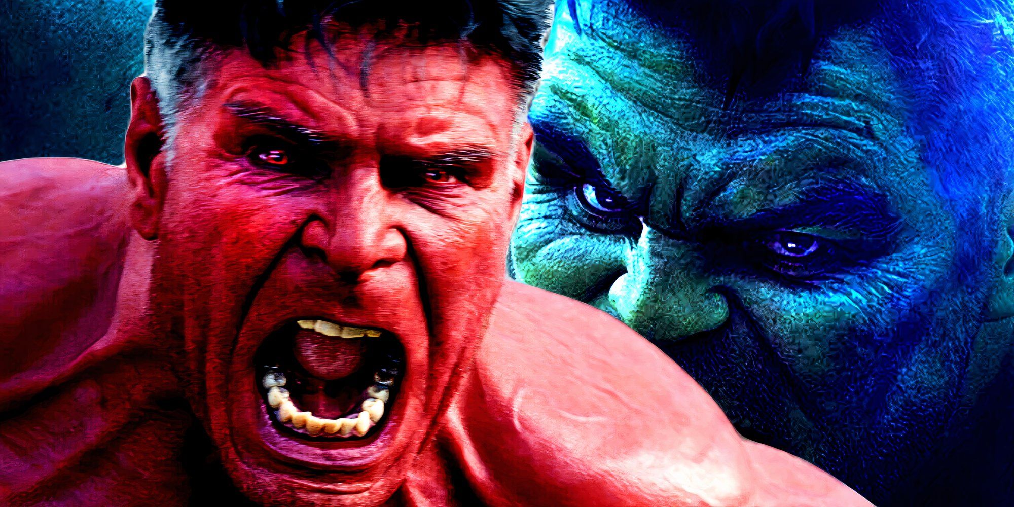 Harrison Ford's Red Hulk shouts with Mark Ruffalo's Hulk on MCU-1