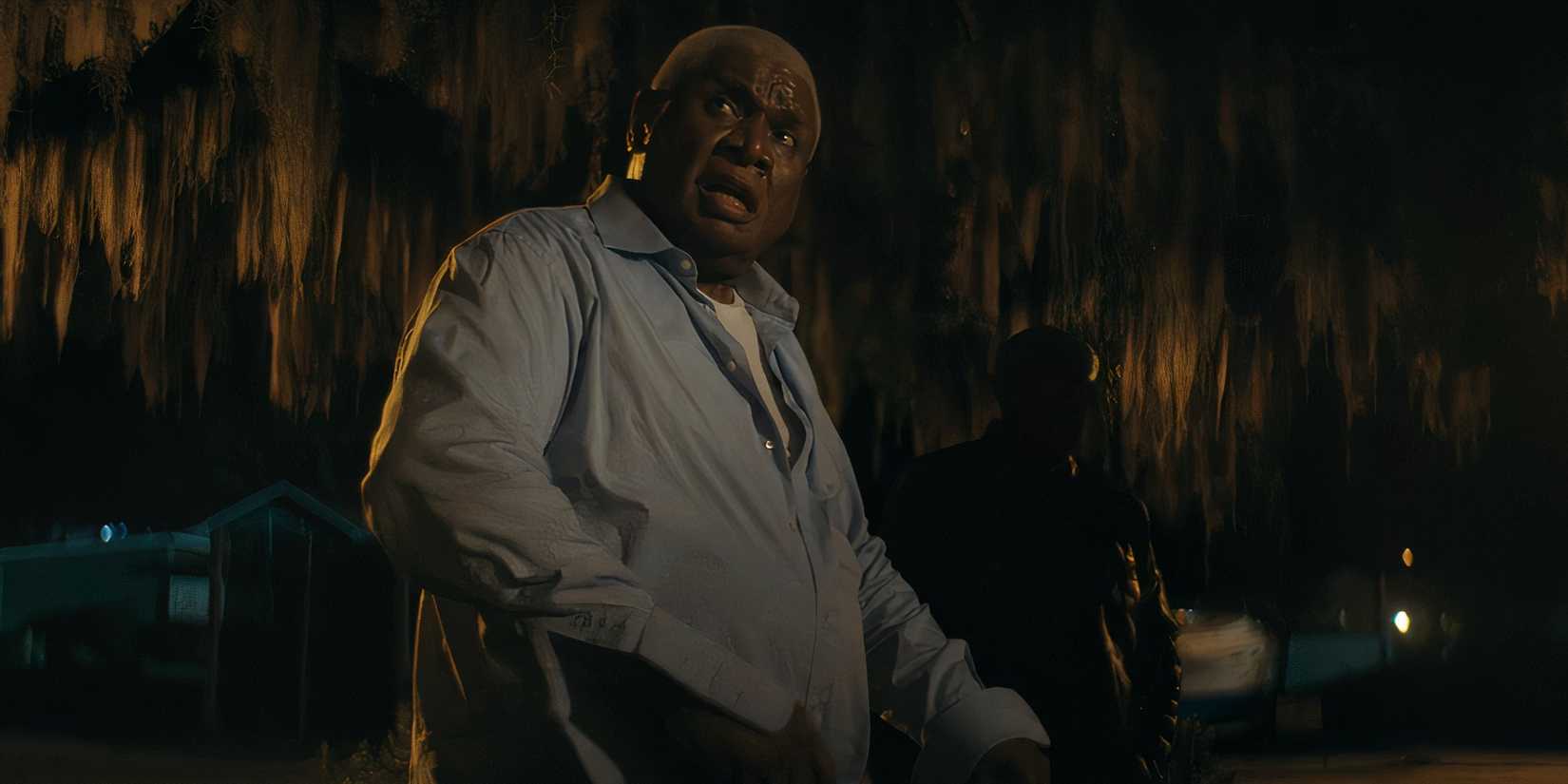 George Wallace as Harry looking surprised in Clean Slate