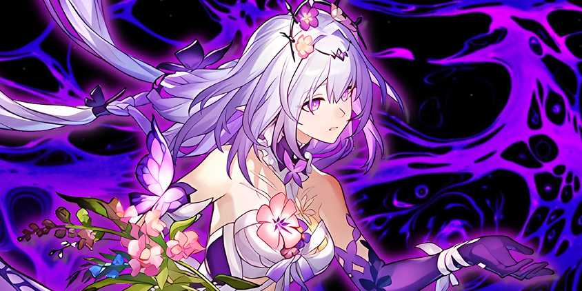 Honkai Star Rail's Castorice extends her hand forward.