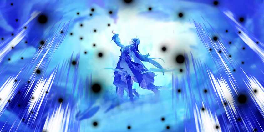 Honkai Star Rail's Hysilens extends her arm upward.