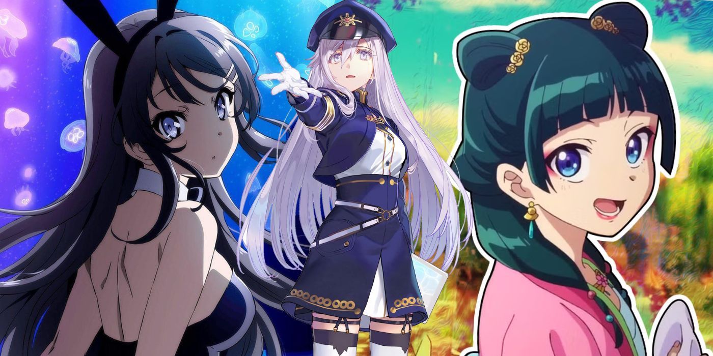 Rascal Does Not Dream of Bunny Girl Senpai and The Apothecary Diaries behind 86 EIGHTY-SIX anime image