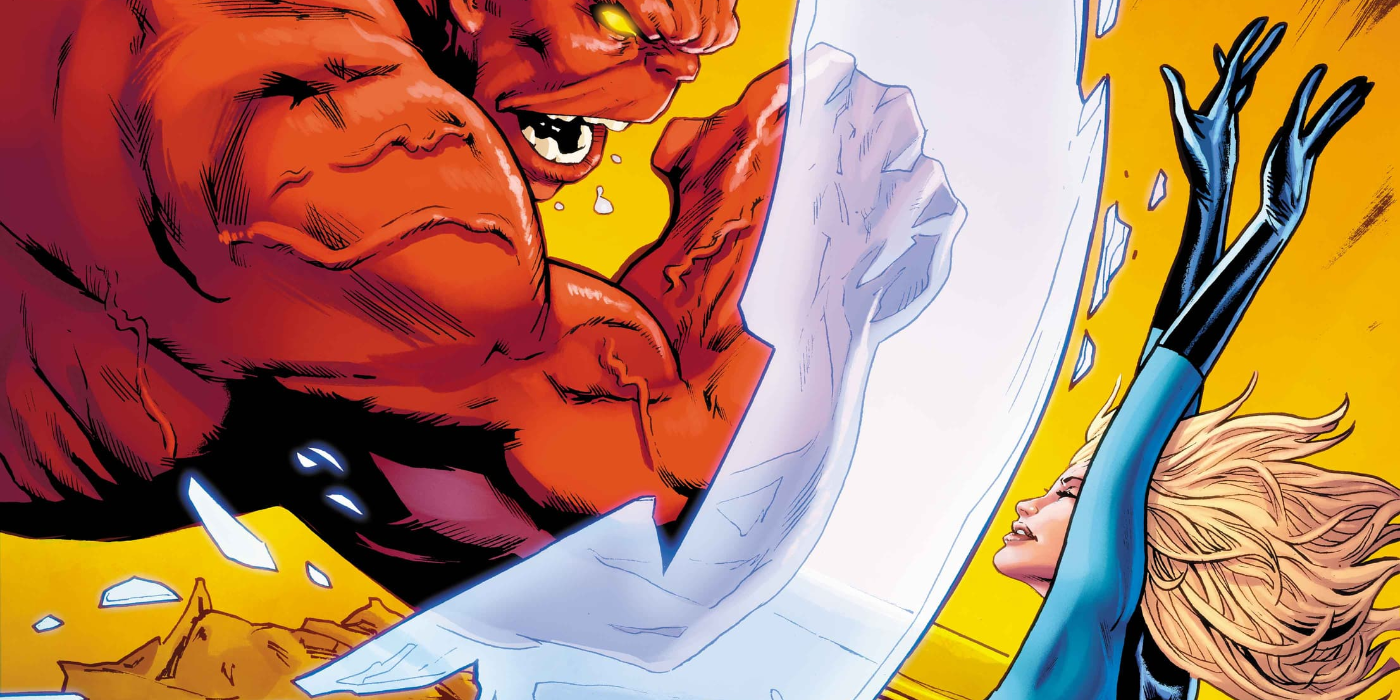 Red Hulk slams into Invisible Woman&rsquo;s forcefield