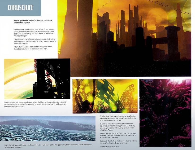 Coruscant info and concept art from Star Wars Legacy