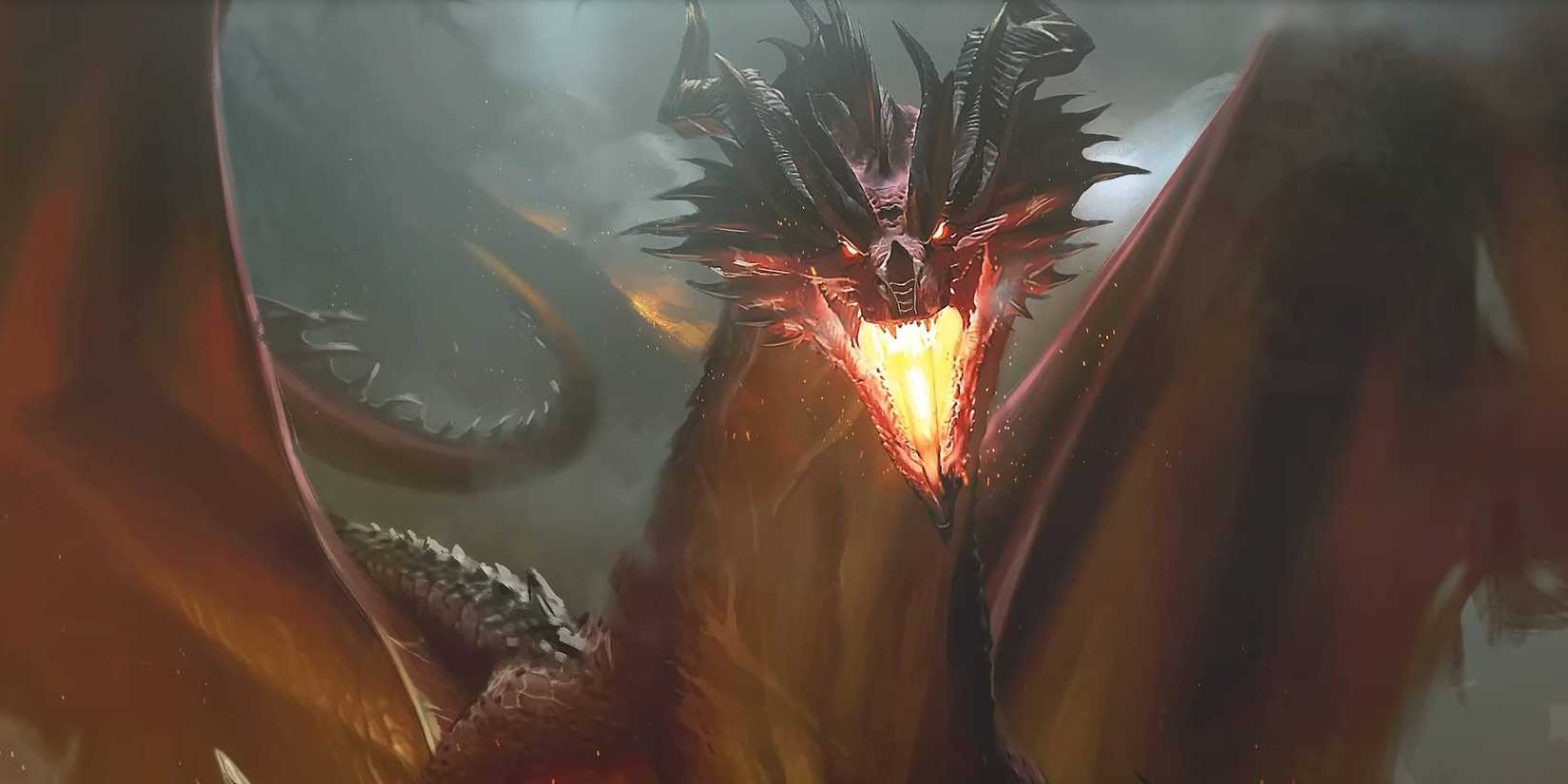 Dungeons and Dragons Ancient Red Dragon from 2025 Monster Manual