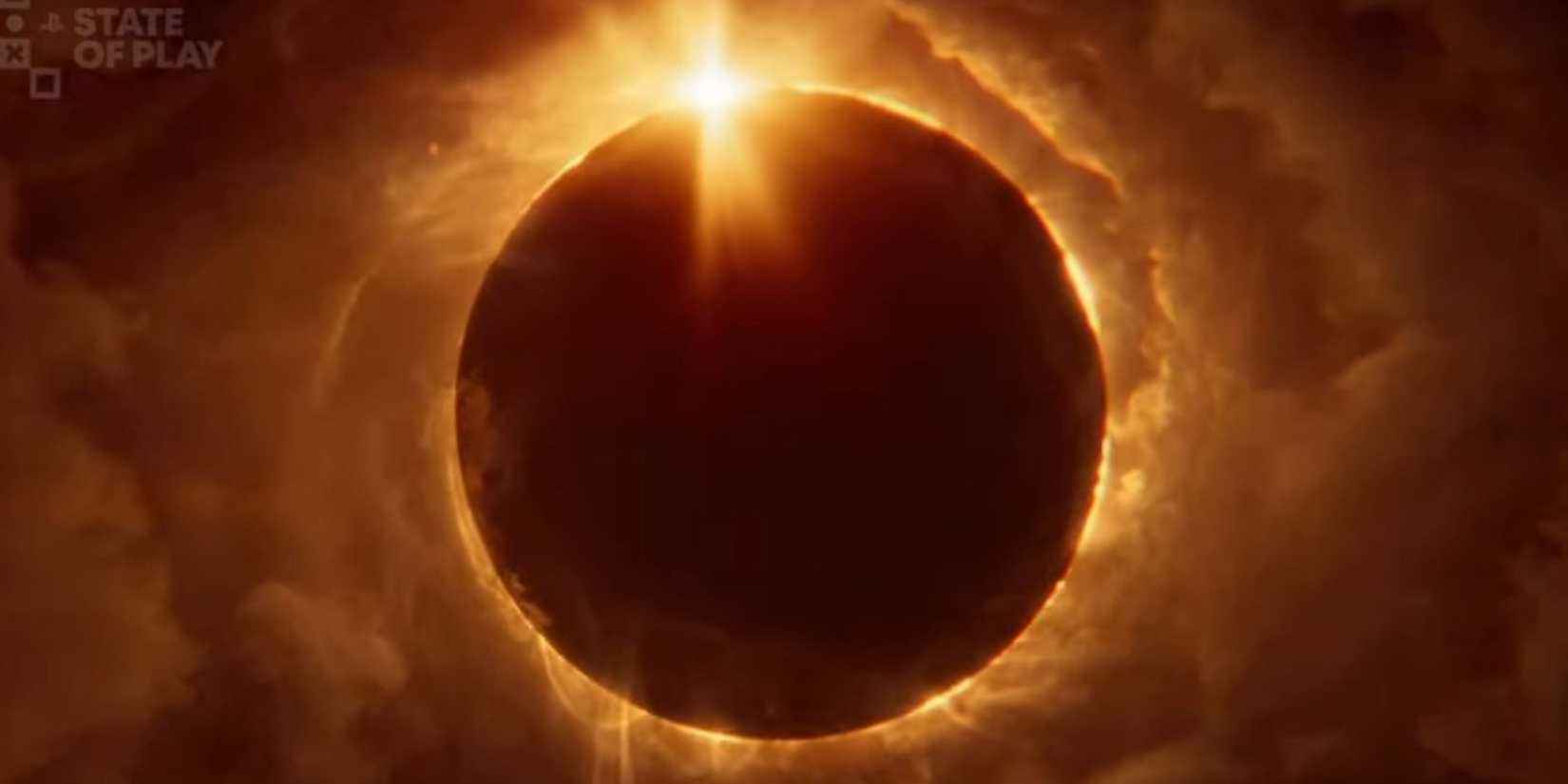 Image from trailer for SAROS showing an eclipse