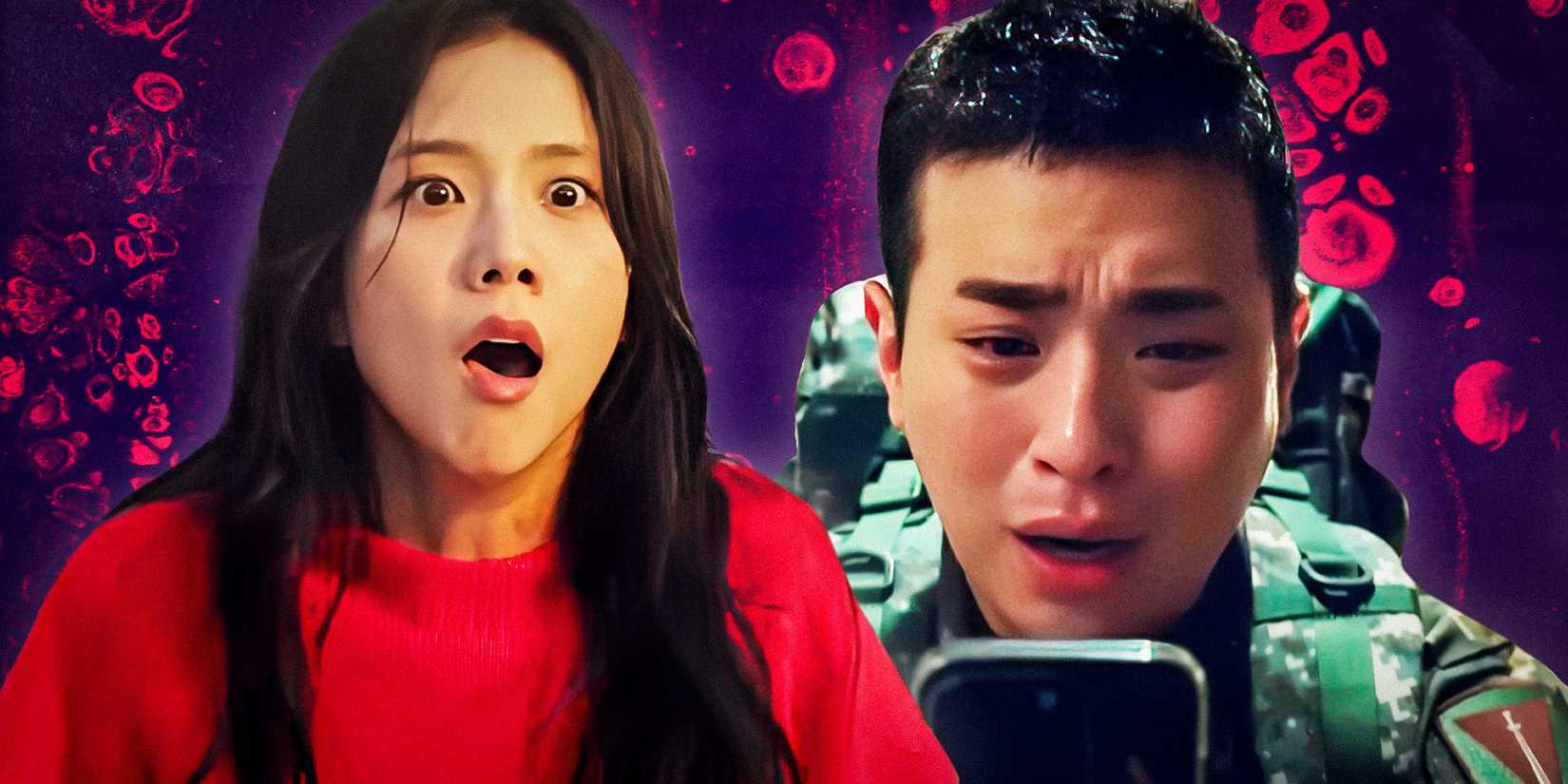 Imagery of Jisoo and Park Jeong-min in Newtopia.