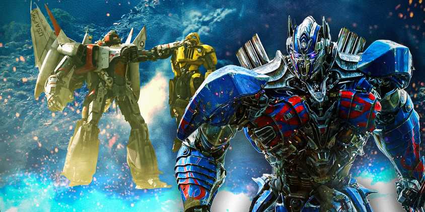Imagery of Bumblebee and Optimus Prime in Transformers