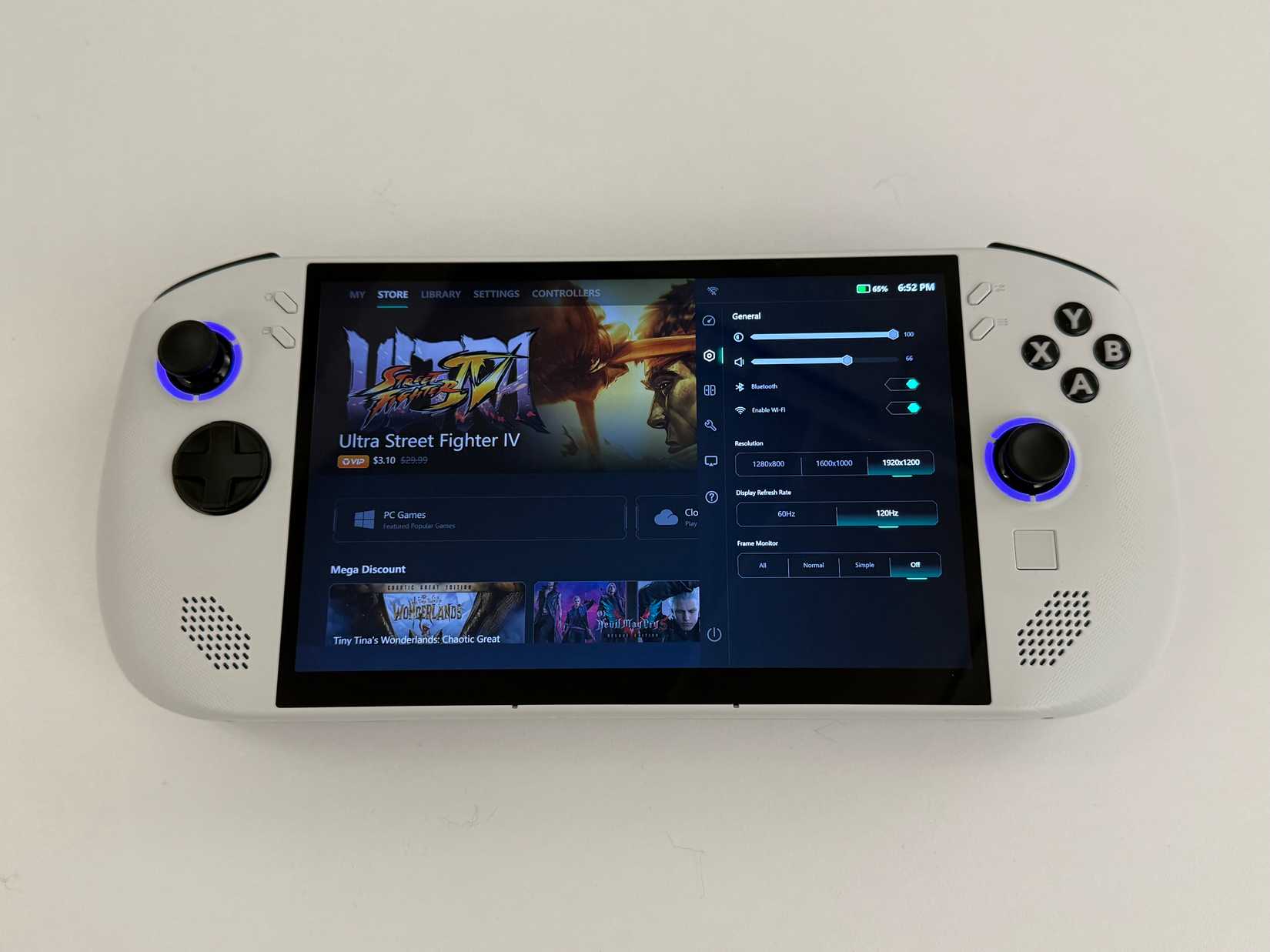 Lenovo Legion S Handheld front view showcasing screen