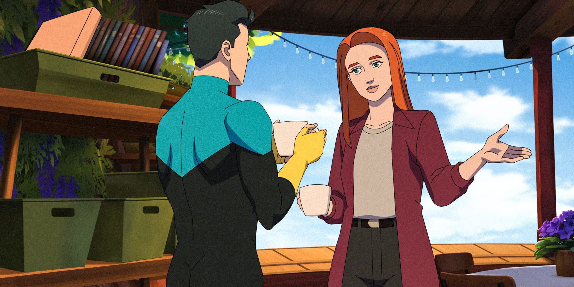 Invincible/Mark asks Atom Eve to be his girlfriend in Invincible Season 3 Ep 1