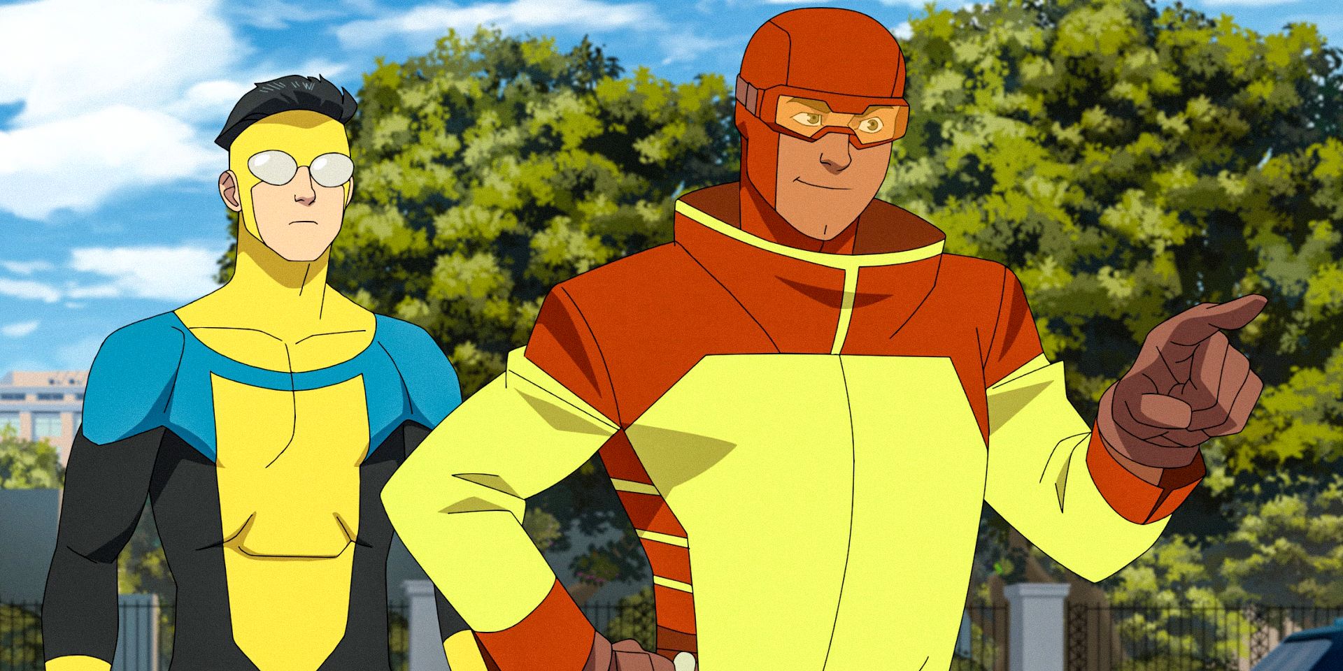 Rex and Invincible ready to fight criminals in Invincible Season 3 Ep 1