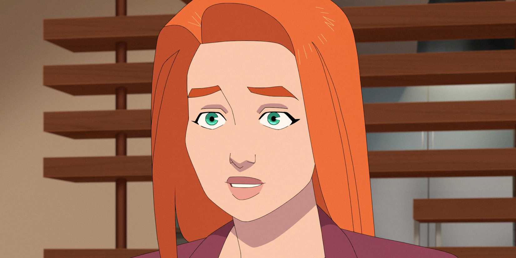 Atom Eve looking sheepishly in Invincible Season 3 Ep 6