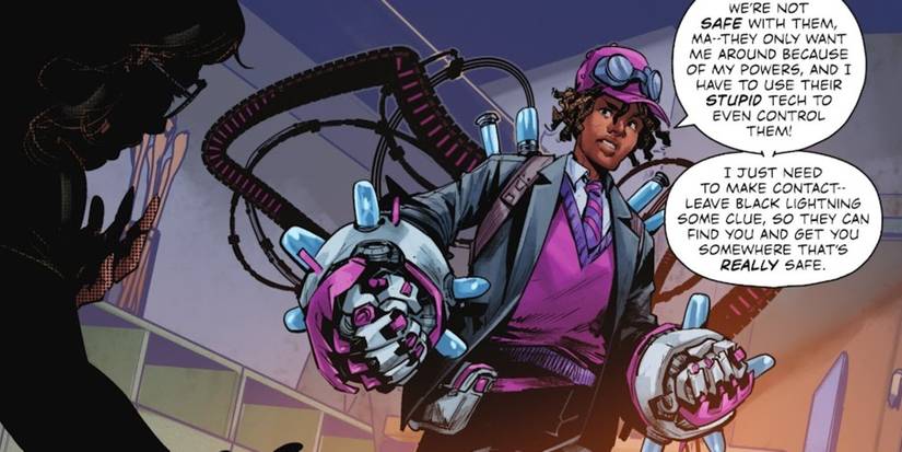 Isaac Mitchell warns his mother in Black Lightning #4