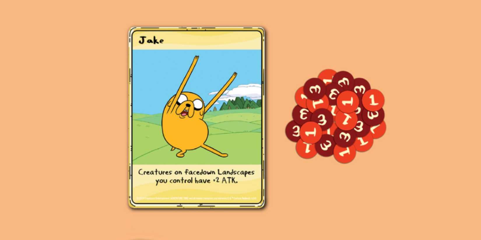 Jake Card From Adventure Time Card Wars Game
