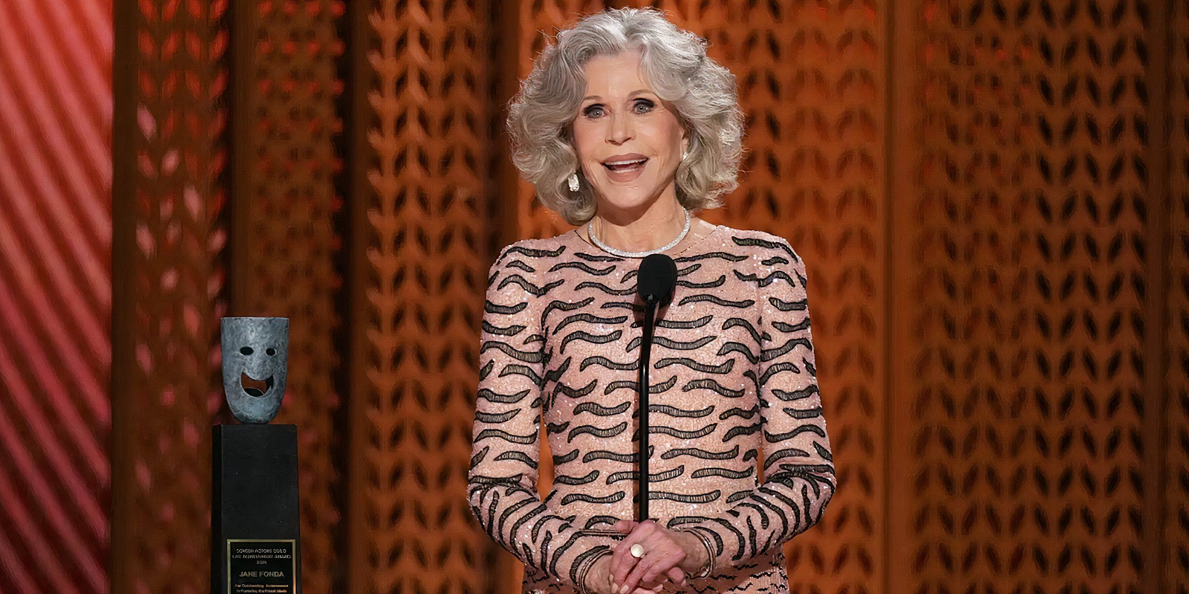 Jane Fonda at the 2025 SAG Awards