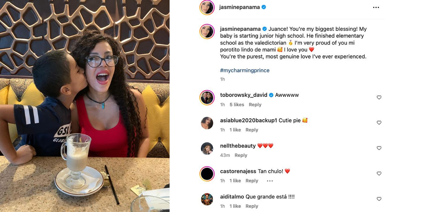 Jasmine Pineda 90 Tage Die letzte Staffel 2 Instagram Post über Sohn