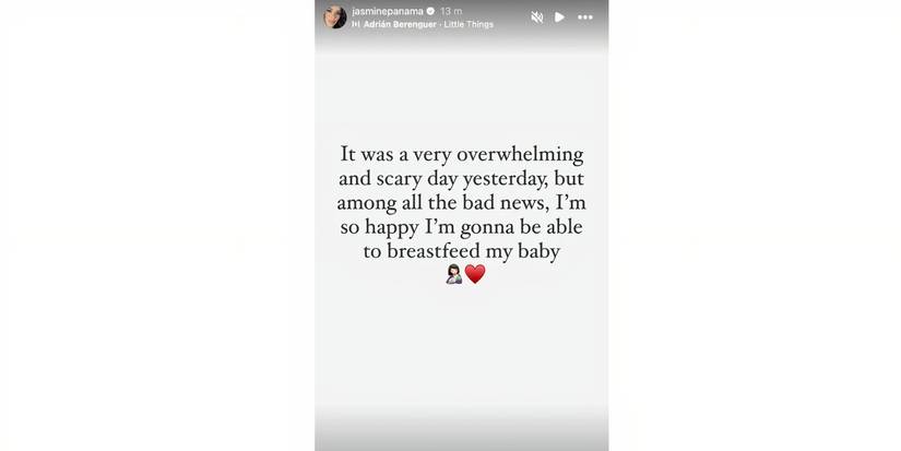 Jasmine Pineda in 90 Day Fiance on Instagram stories about health