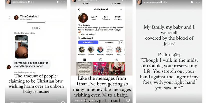 Jasmine Pineda in 90 Day Fiance on Instagram Story 