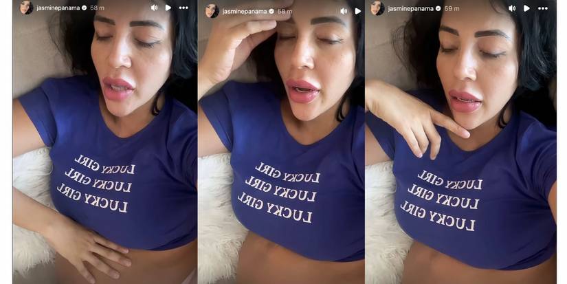 jasmine pineda in 90 day fiance on Instagram story pregnant and sick with virus